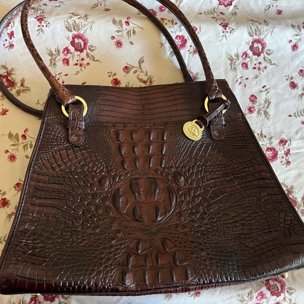 EUC Brahmin pecan Melbourne bag